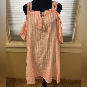 NWT Pink Aerie Off the Shoulder Mini Dress